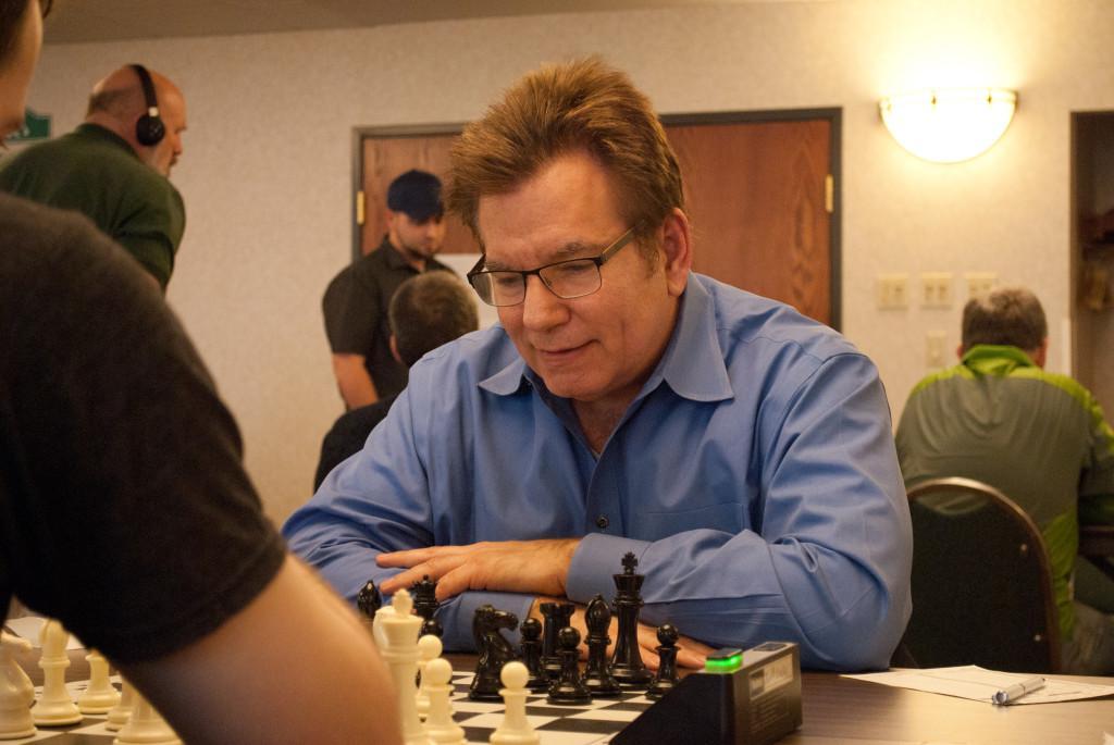 David Lucky in the final round of the tournament. Photo credit: Jeffrey Roland.