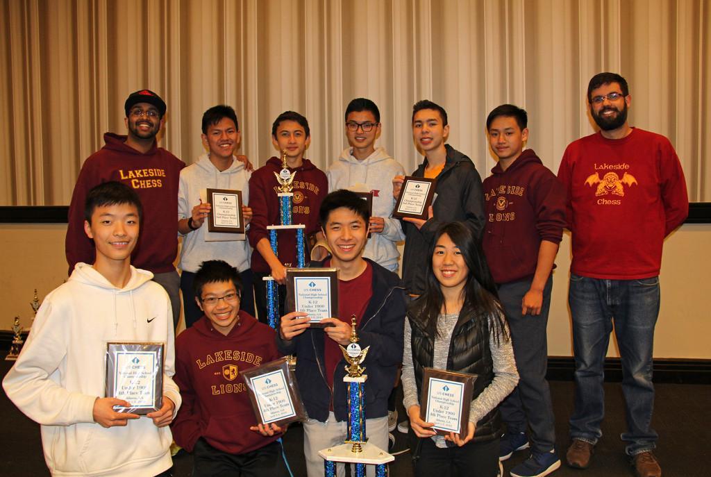 Lakeside Chess Team at 2016 National High School Championship.